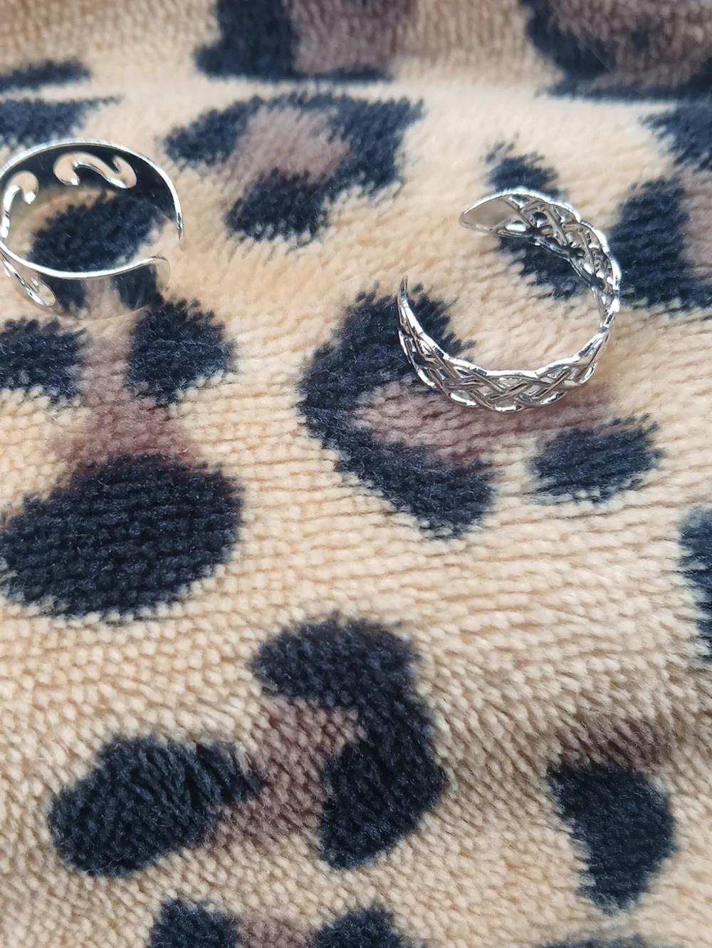 Silver Braided Open Ring - Women's Fashion Ring